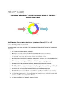 Manajemen waktu Sistem Informasi proyek Proyek