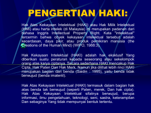 pengertian haki