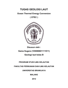 Ocean Thermal Energy Conversion ( OTEC ) - Blog UB