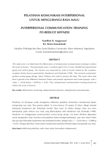 pelatihan komunikasi interpersonal untuk