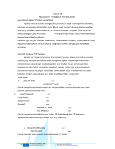 MODUL 18 TEKNIK DAN PROSEDUR KONSOLIDASI AKUSISi