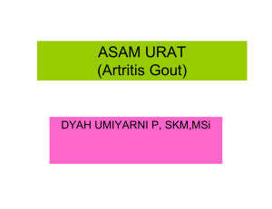 ASAM URAT (Artritis Gout)