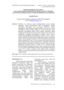 APOTEMA: Jurnal Pendidikan Matematika. Volume 2, Nomor 1