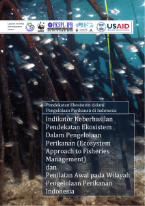 3. indikator eafm - Konservasi Kawasan dan Jenis Ikan