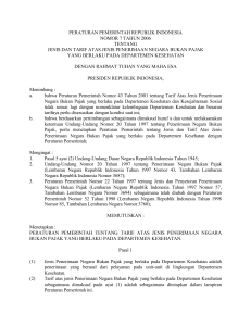peraturan pemerintah republik indonesia nomor 7 tahun 2006