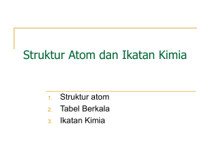 Struktur Atom dan Ikatan Kimia