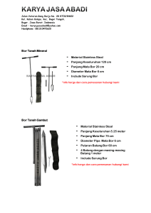 Bor Tanah Mineral - Material Stainless Steal