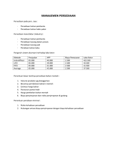 manajemen persediaan