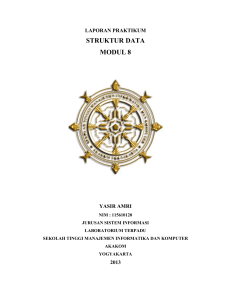 Laporan8 Struktur Da.. - Laboratorium Terpadu STMIK AKAKOM