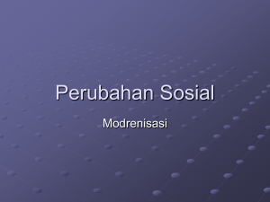 5 Perubahan Sosial modernisasi