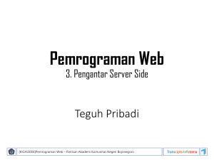 Simple HTML page with PHP - TP ~ teguh pribadi