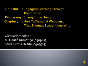 chapter 3 how to design a webquest that engeges student