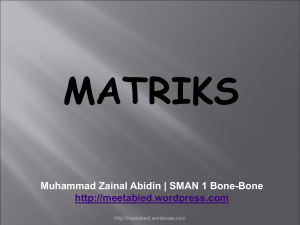 Matriks - WordPress.com