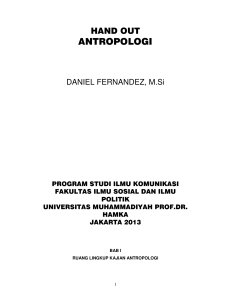 antropologi - Universitas Muhammadiyah Prof.DR.HAMKA