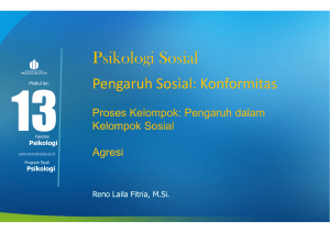 Psikologi Sosial - Universitas Mercu Buana
