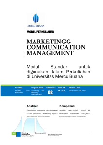 Modul Marcomm Management [TM2]