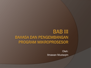 bab iii bahasa dan pengembangan program