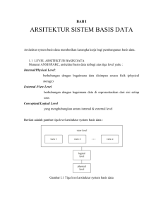 arsitektur sistem basis data - e