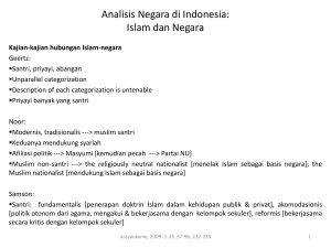 Analisis Negara di Indonesia: Islam dan Negara