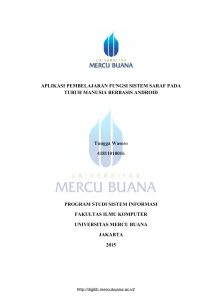 APLIKASI PEMBELAJARAN FUNGSI SISTEM SARAF PADA