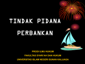 presentasi tindak pidana perbankan