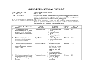 GARIS-GARIS BESAR PROGRAM PENGAJARAN