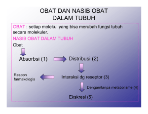 obat dan nasib obat dalam tubuh