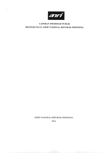 laporan informasi publik dilingkungan arsip nasional republik