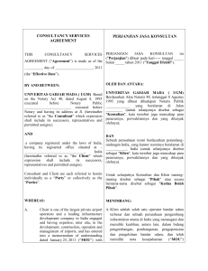 Consultancy Agreement Yogyakarta Airport_Bilingual