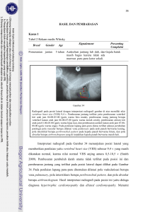 Studi kasus interpretasi radiografi gangguan sistem