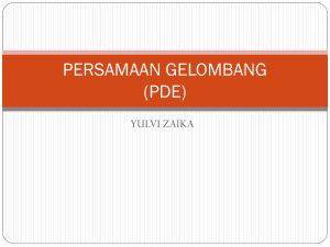 persamaan gelombang (pde)