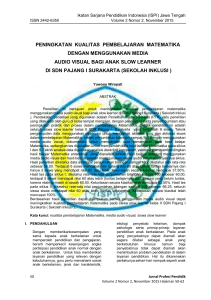 peningkatan kualitas pembelajaran matematika