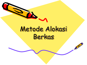 Metode Alokasi Berkas - E