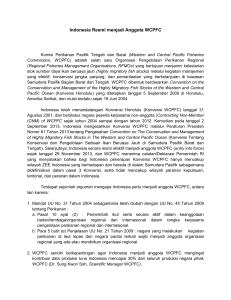 Indonesia Resmi menjadi Anggota WCPFC Komisi Perikanan
