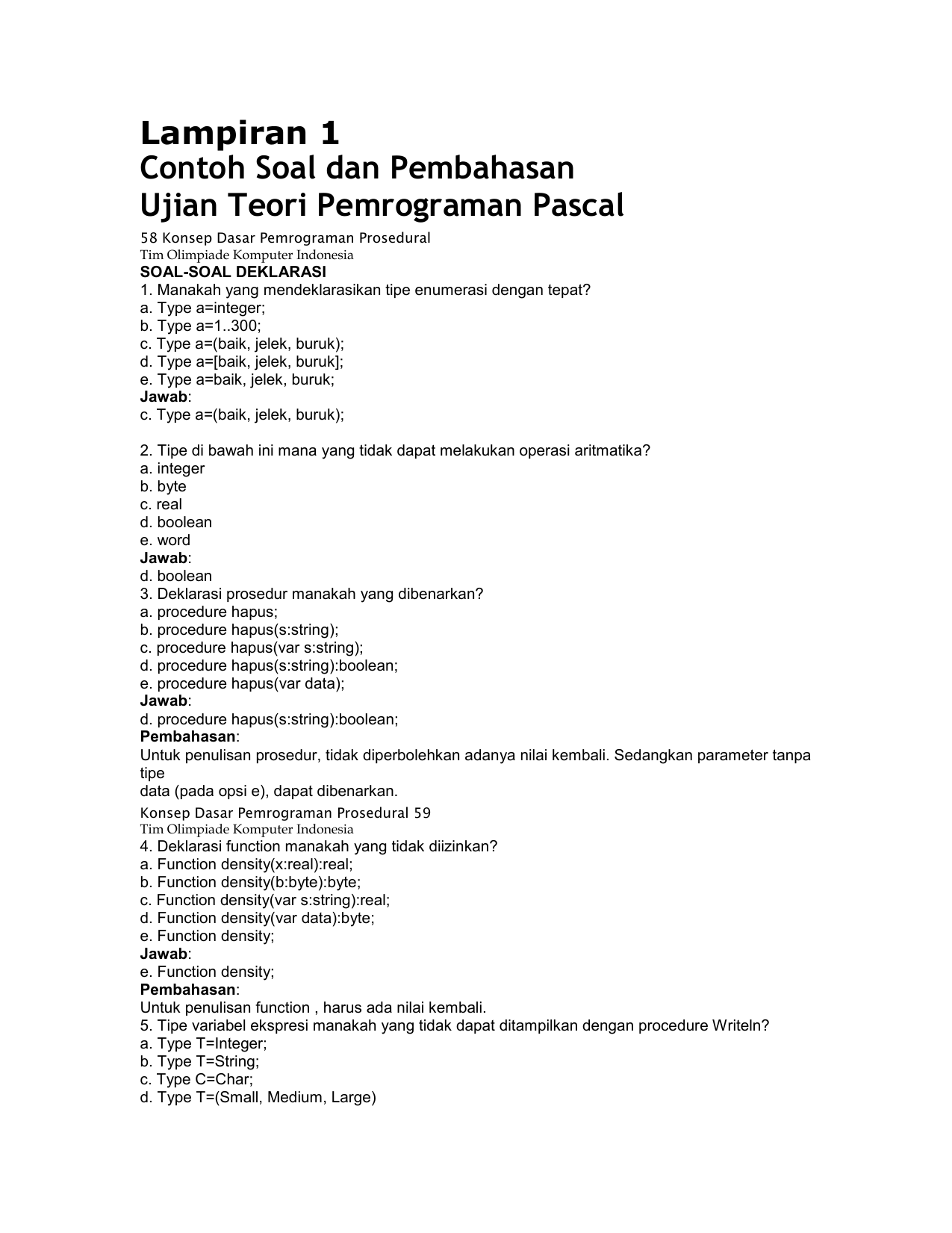 Contoh Soal Indeks Kelas 9 Bahasa Indonesia