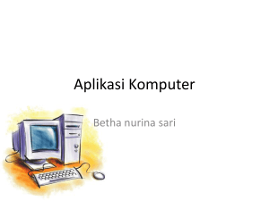 Aplikasi Komputer