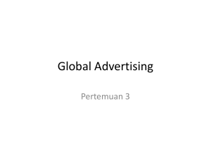 Pertemuan 3 - Global Advertising