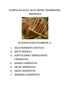 Kumpulan alat alat musik tradisional Indonesia