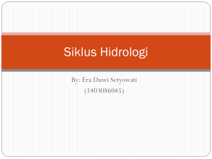 Siklus Hidrologi