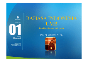 bahasa indonesia umb - Universitas Mercu Buana