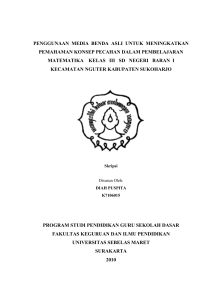 penggunaan media benda asli untuk meningkatkan pemahaman