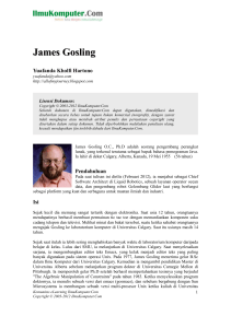 James Gosling - IlmuKomputer.Org