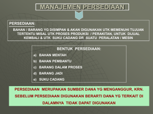 BIAYA PENYIMPANAN Rp. / UNIT / TAHUN