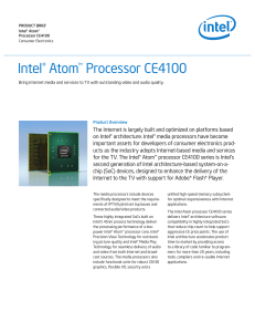 Intel Atom Processor CE4100