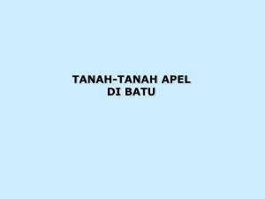 TANAH-TANAH APEL DI BATU