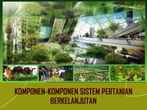 komponen-komponen sistem pertanian berkelanjutan