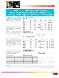 Infus 5-FU Dosis Tinggi dengan atau Tanpa Folinic Acid