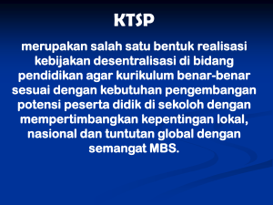 Presentasi-Penyusunan-KTSP - Dinas Pendidikan Kabupaten