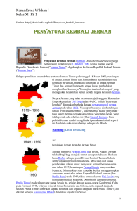 Pemisahan Jerman Barat dan Jerman Timur