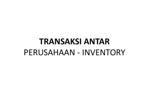 transaksi antar perusahaan - inventory